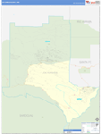 Los Alamos County Wall Map Basic Style